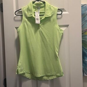 Adidas sleeveless collared shirt
